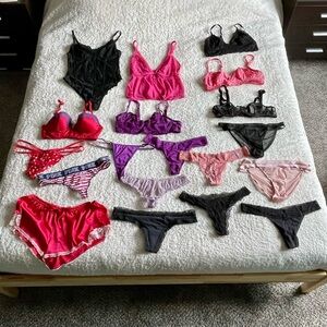 19 Pc Lot of Victoria's Secret & PINK Intimates Reseller Bundle Bras Panties